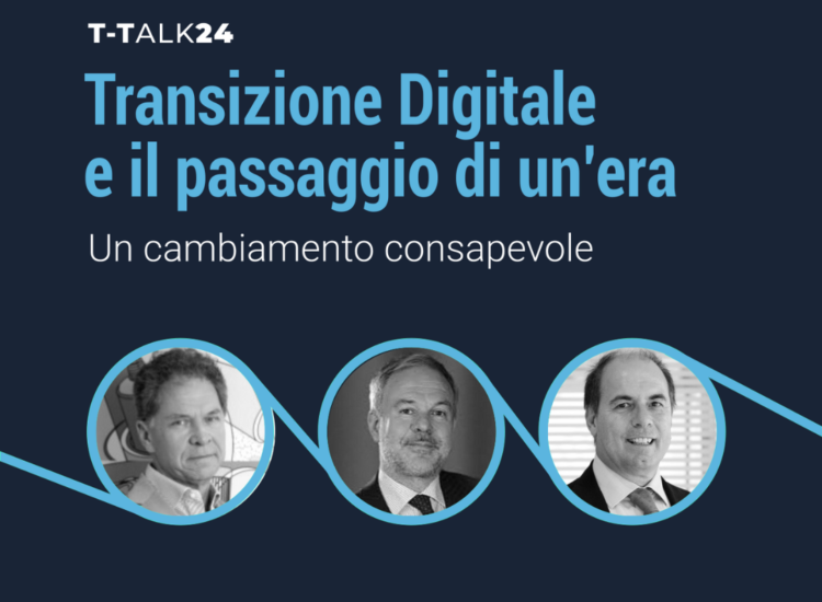 I relatori dell'evento Tecnodata "Transizione digitale e il passaggio di un'era"