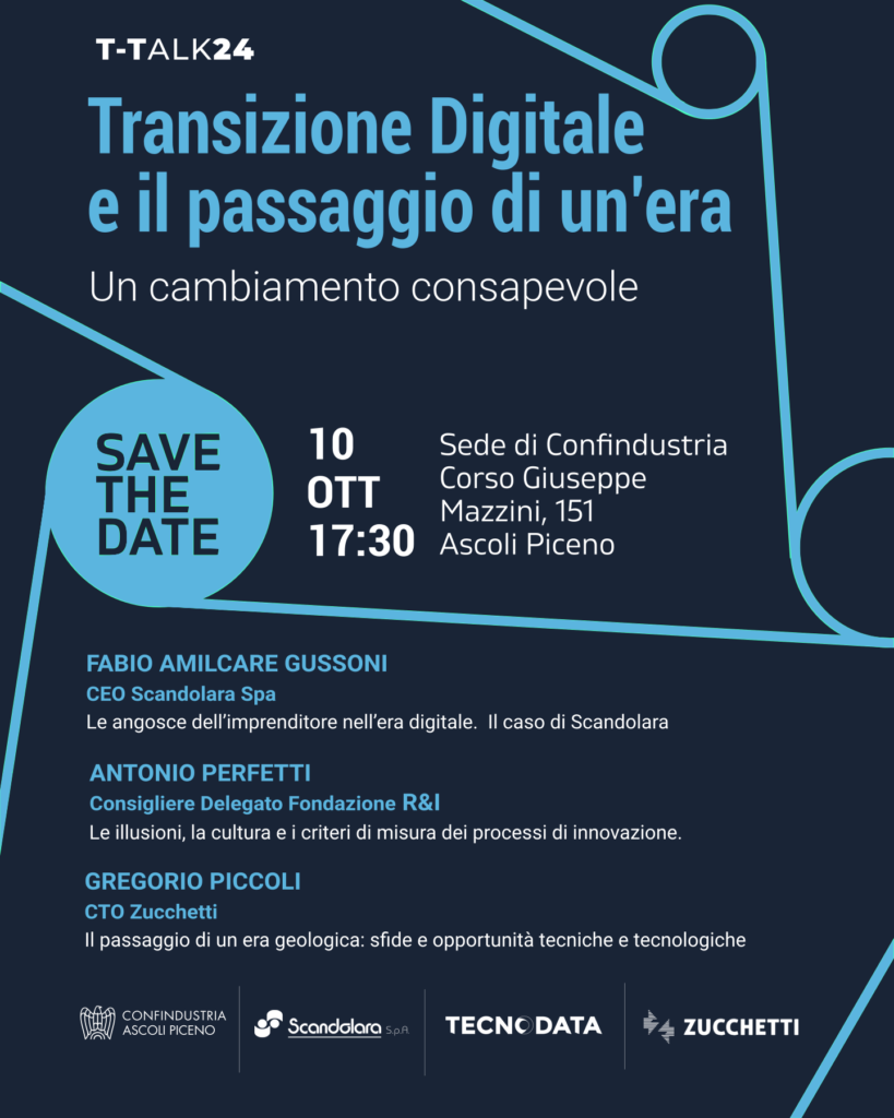 Save The Date 10 ottobre: Transizione digitale e il passaggio di un'era